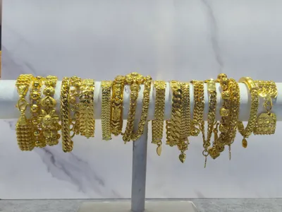 Gold & Jade Bracelets